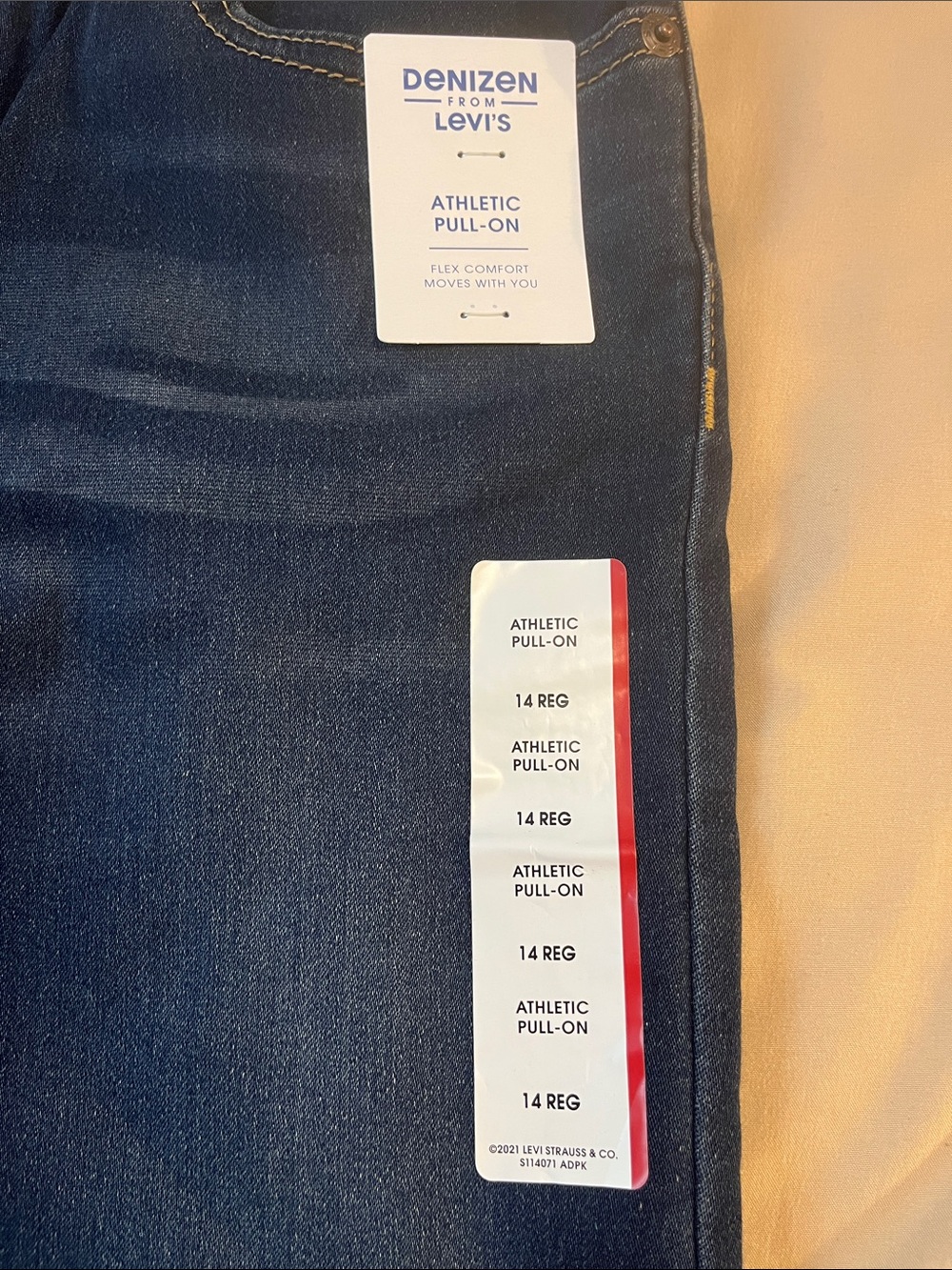 Levi's Kids Dark Blue Pull-On Jeans - Picture 2 of 4